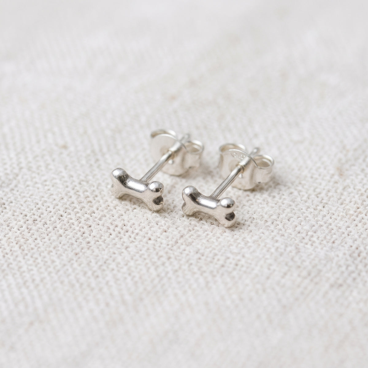 Tiny Bone Stud Earrings
