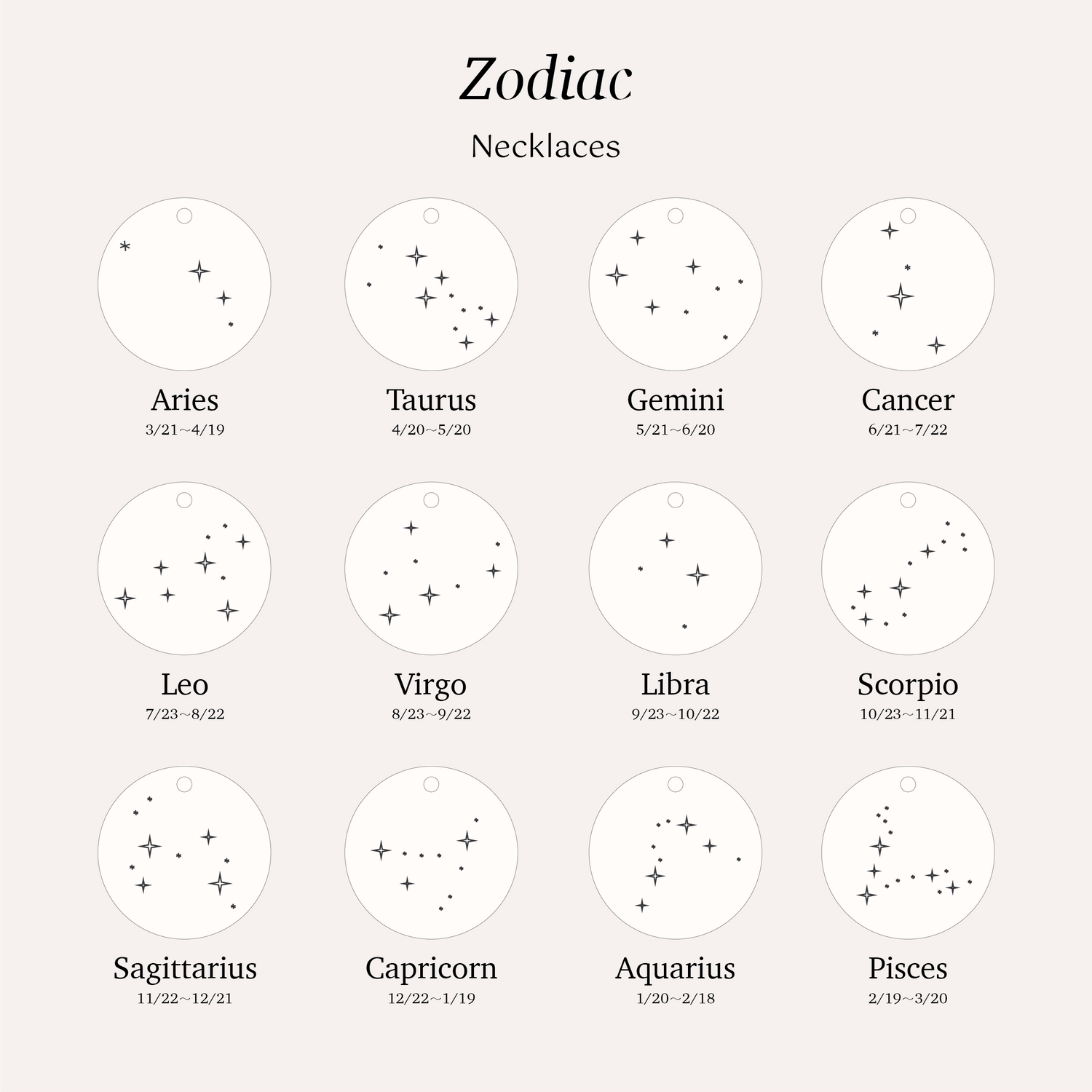 Personalized Zodiac Necklace