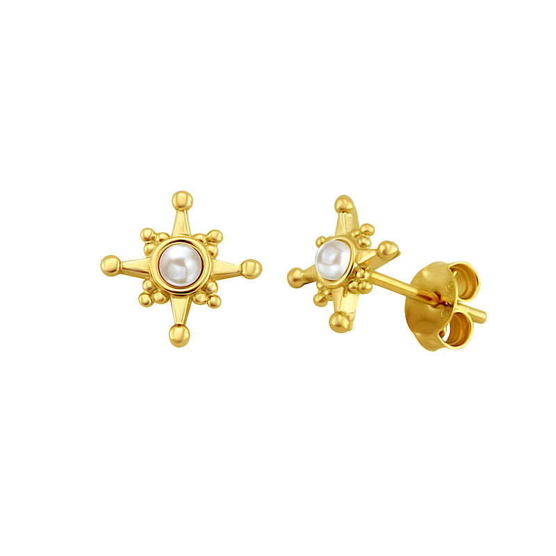 Star Pearl Stud Earrings – J&CO Jewellery