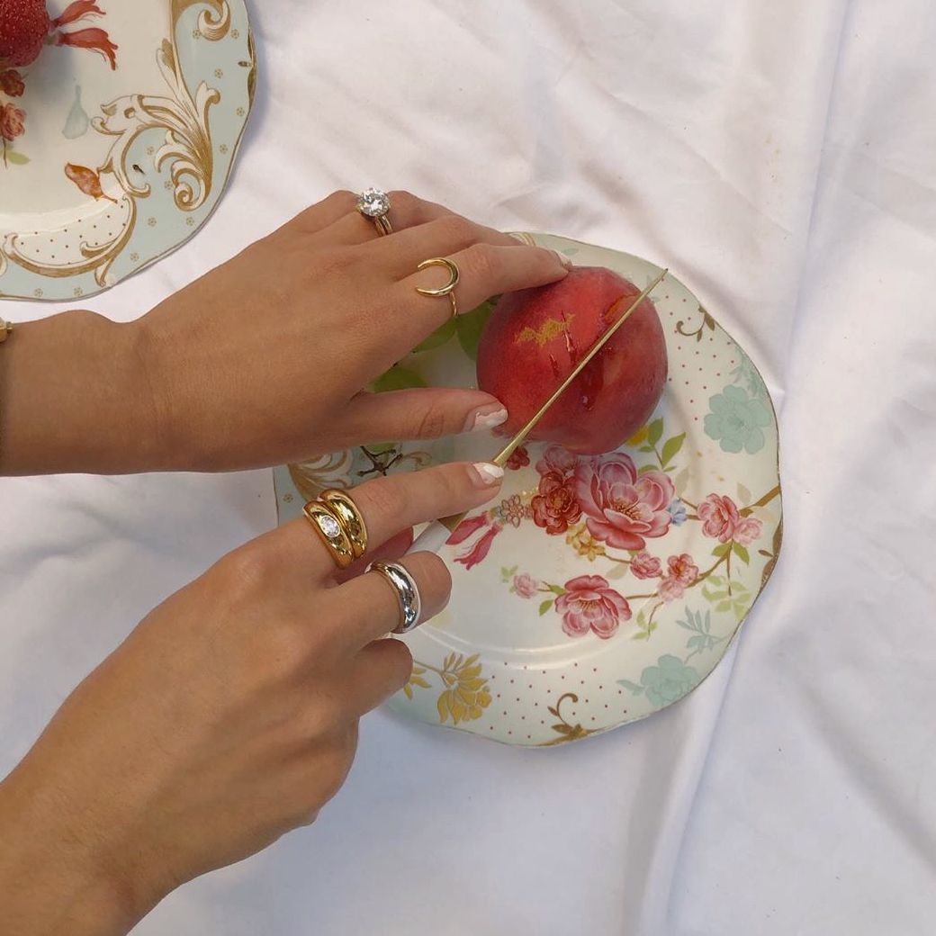 Marquise dome anneau or