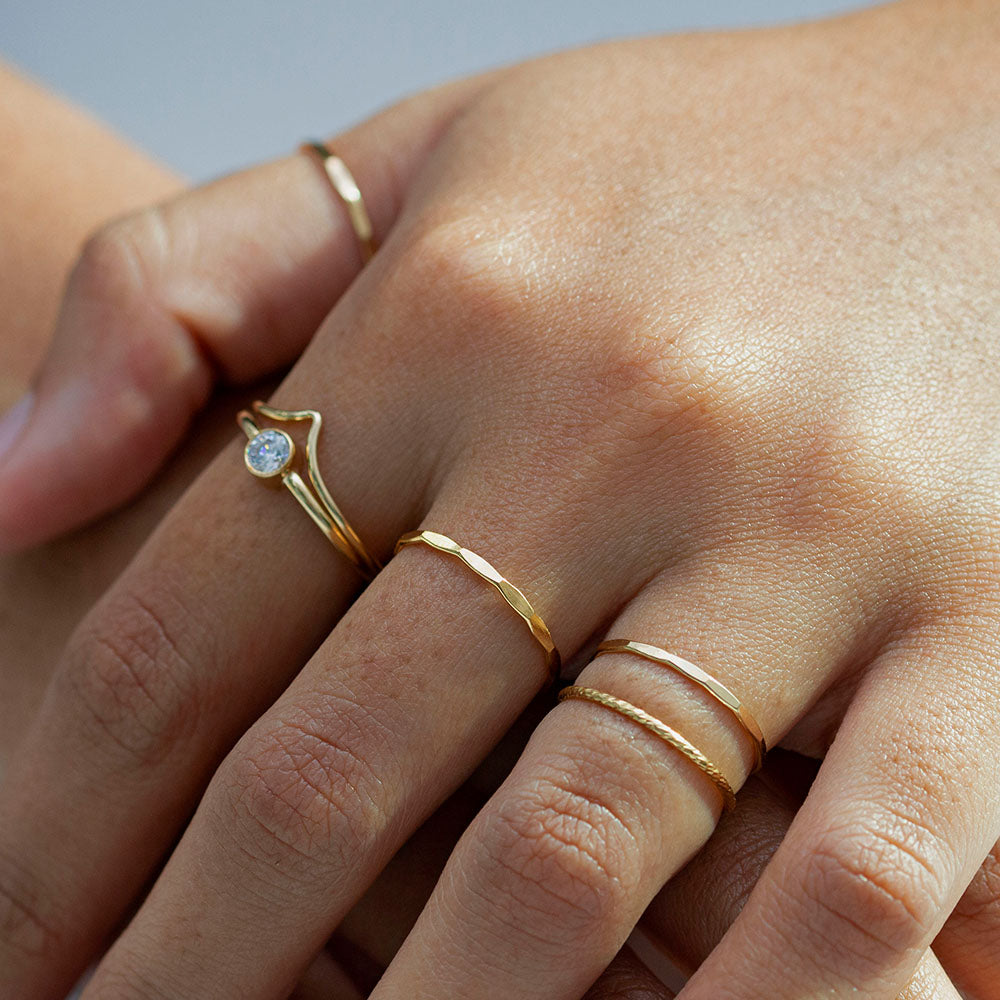 Gold Band Ring | Simple Plain Gold Ring | Gold Stackable Rings | Thin Thick  Band Ring | Gold Wedding Ring | WATERPROOF | STAINLESS STEEL