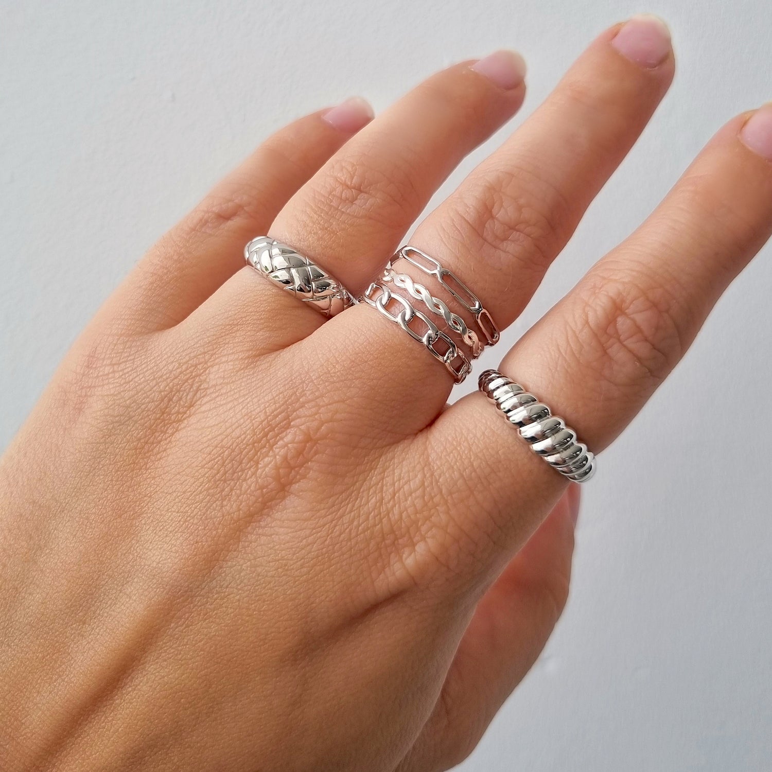 Boyfriend Chain Ring Silver J CO Jewellery
