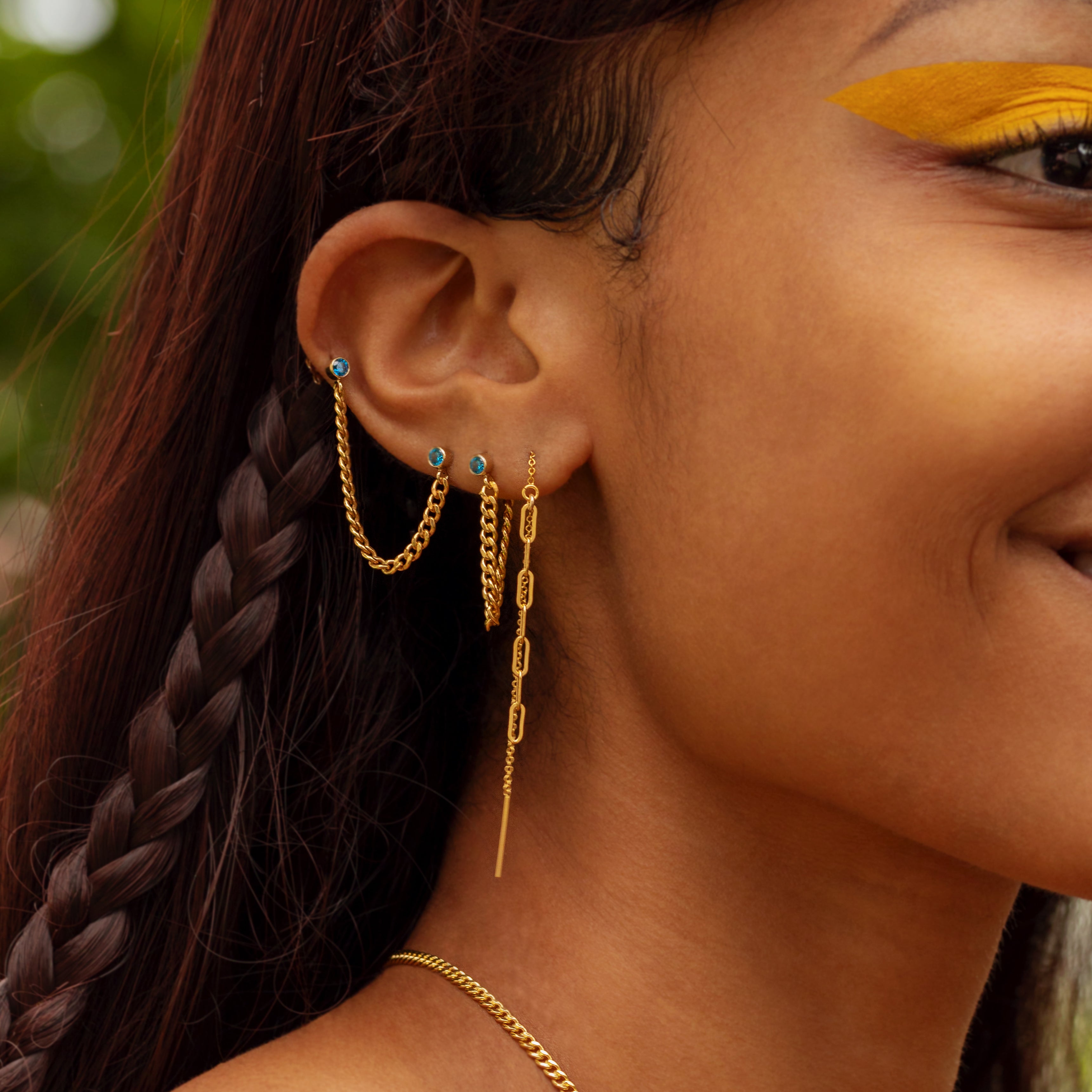 Boyfriend Chain Threader Earrings J CO Jewellery