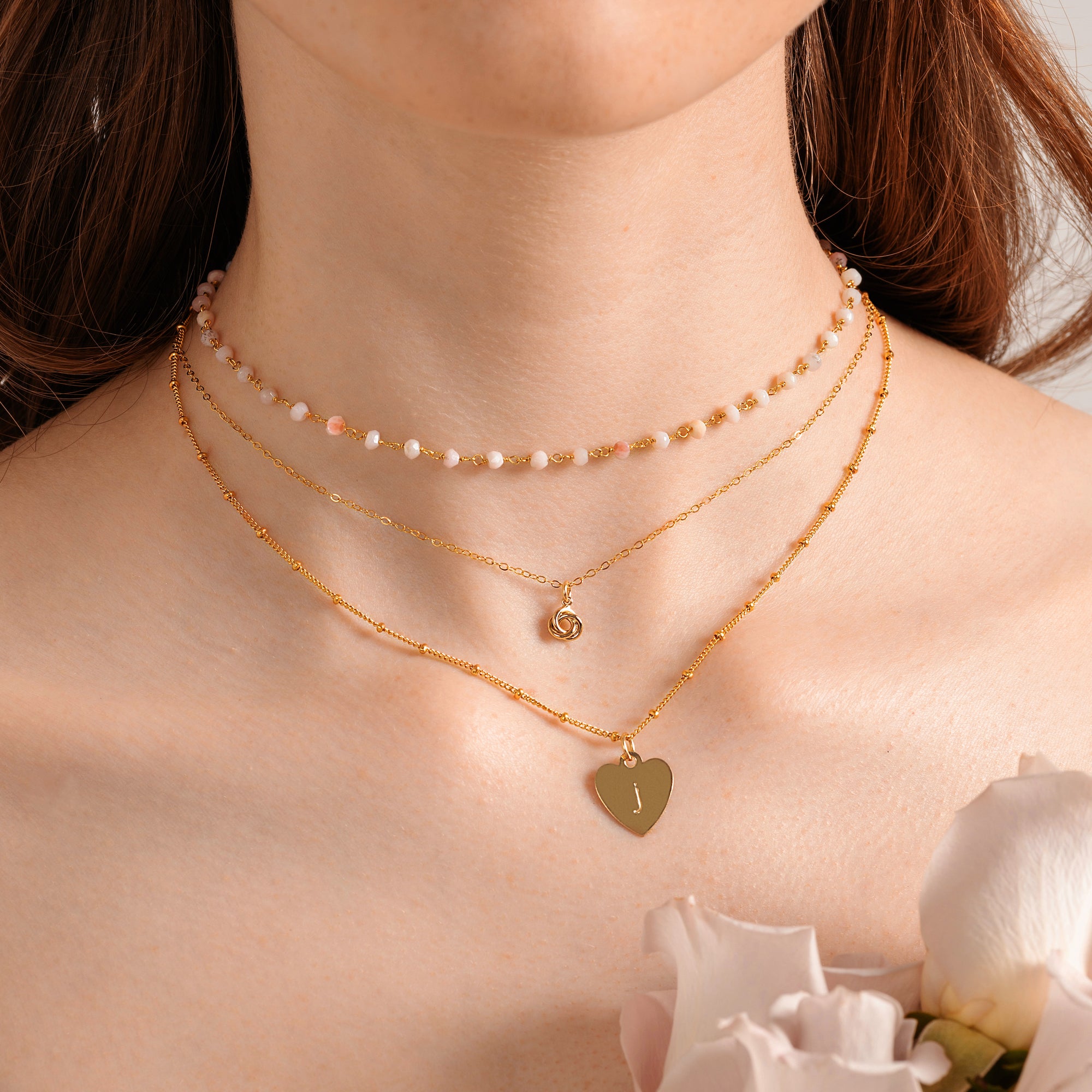 Pink Opal Rosary Choker