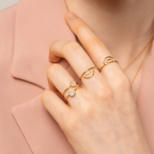 Rainbow Ring Gold
