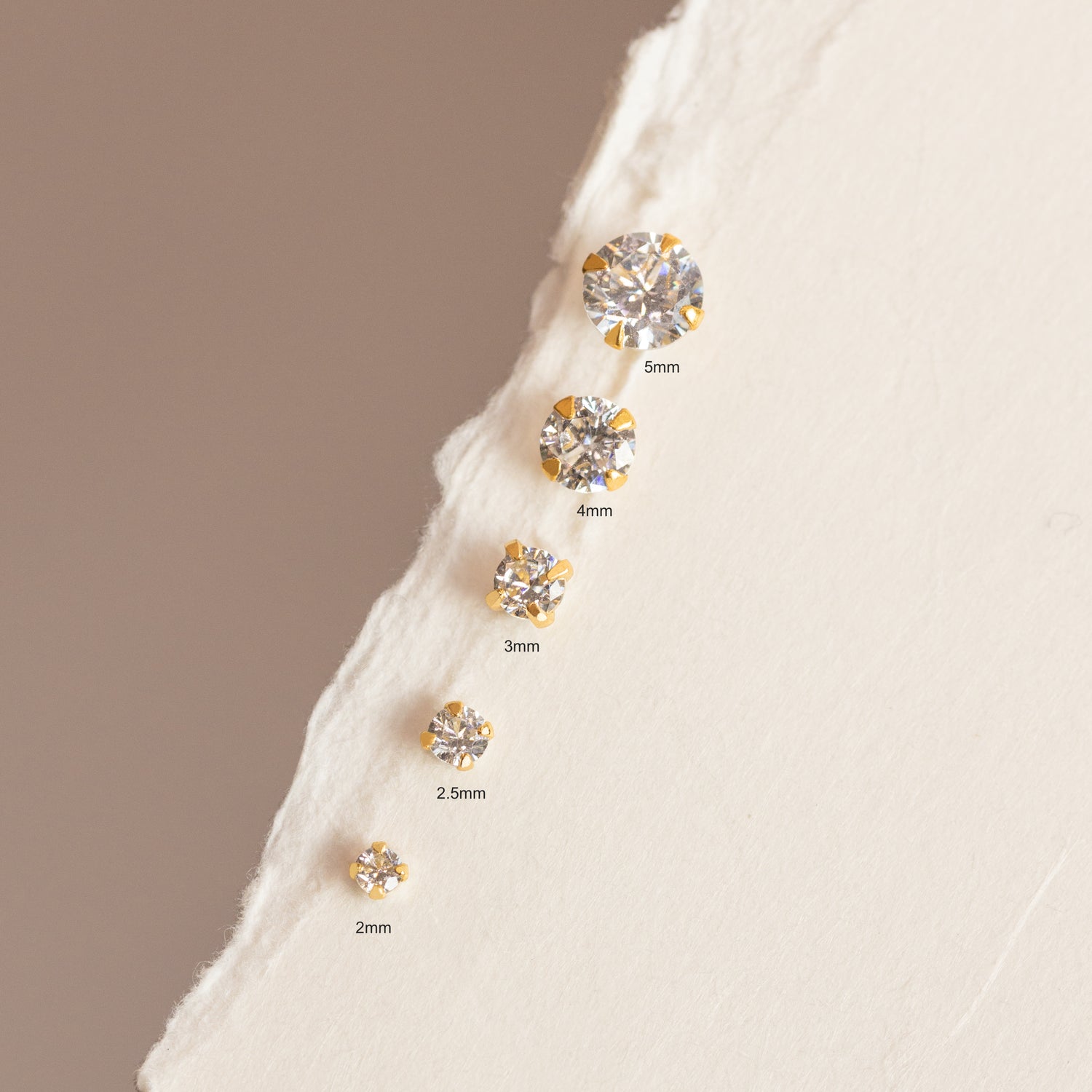 Sparkly CZ Stud Earrings