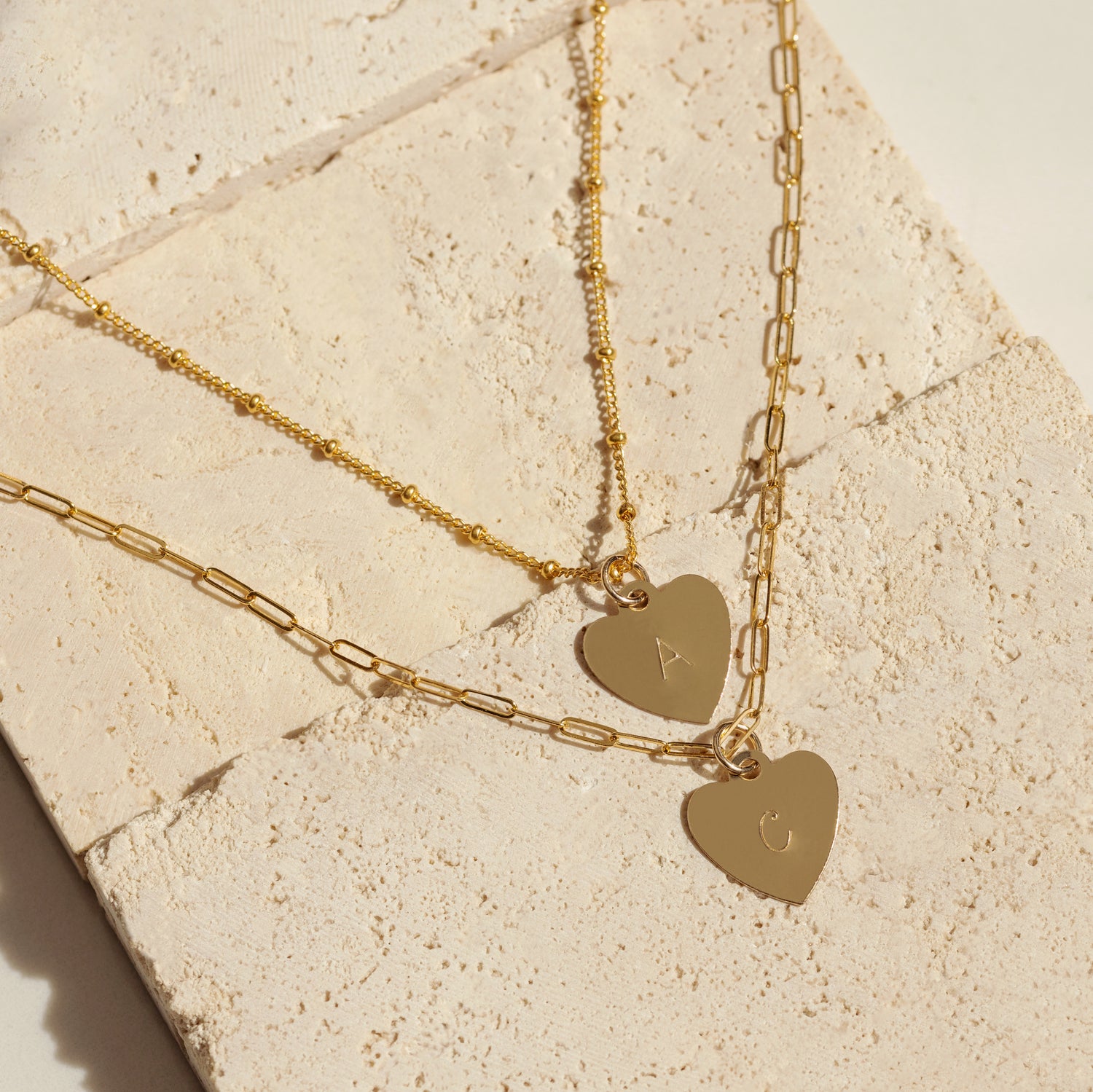 Personalized Heart Paperclip Necklace