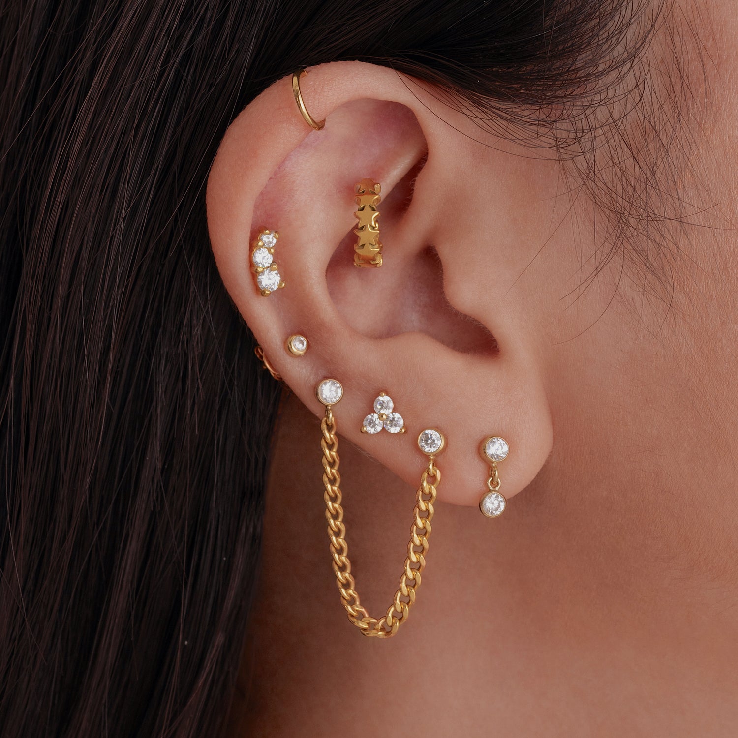 Mini Curve Jewel Micro Barbell J CO Jewellery