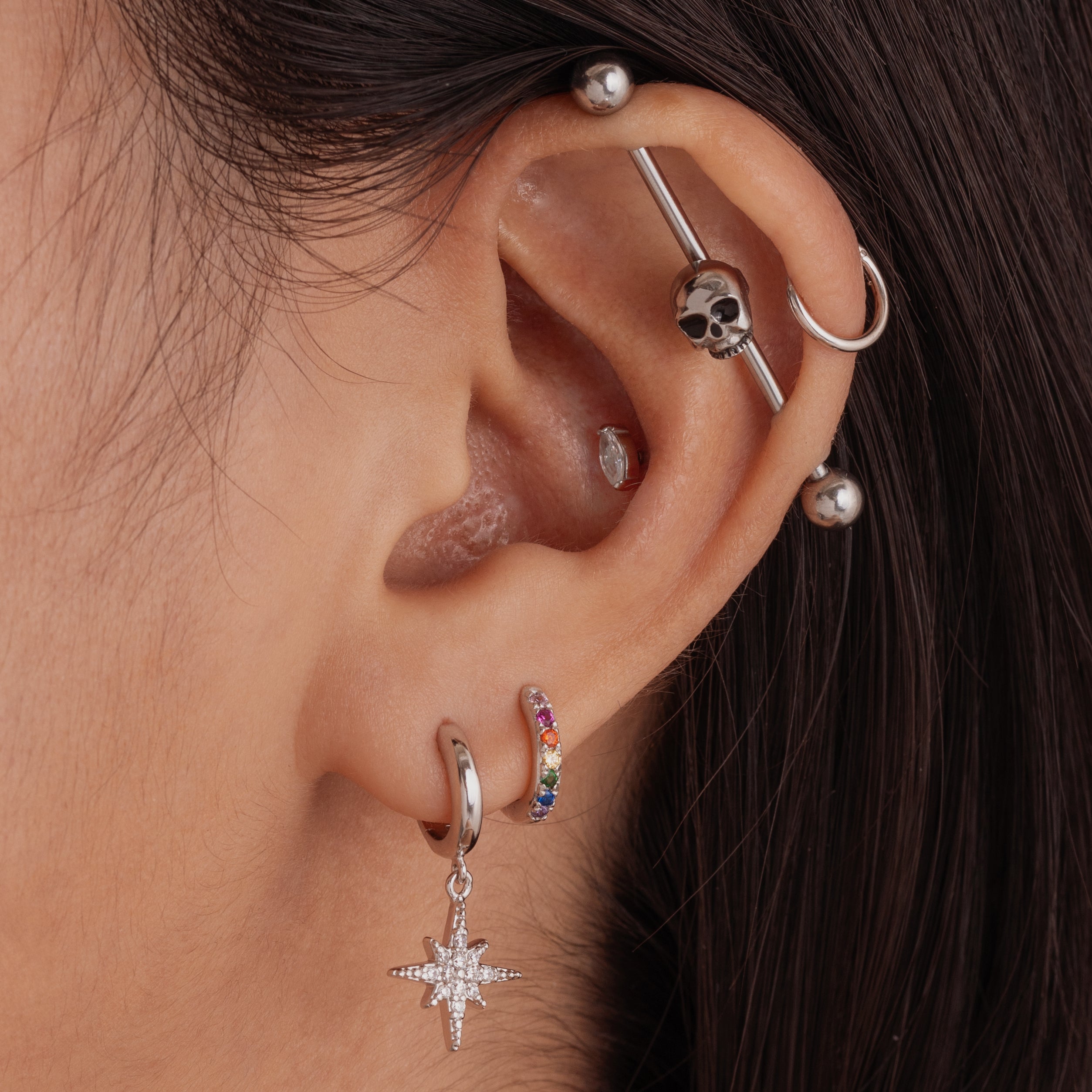 Marquise Internal Threaded Micro Labret J CO Jewellery