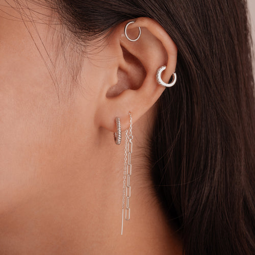 Boyfriend Chain Threader Earrings