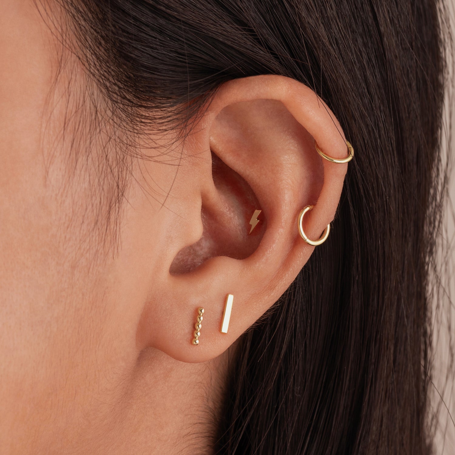 Solid gold hotsell piercing jewelry
