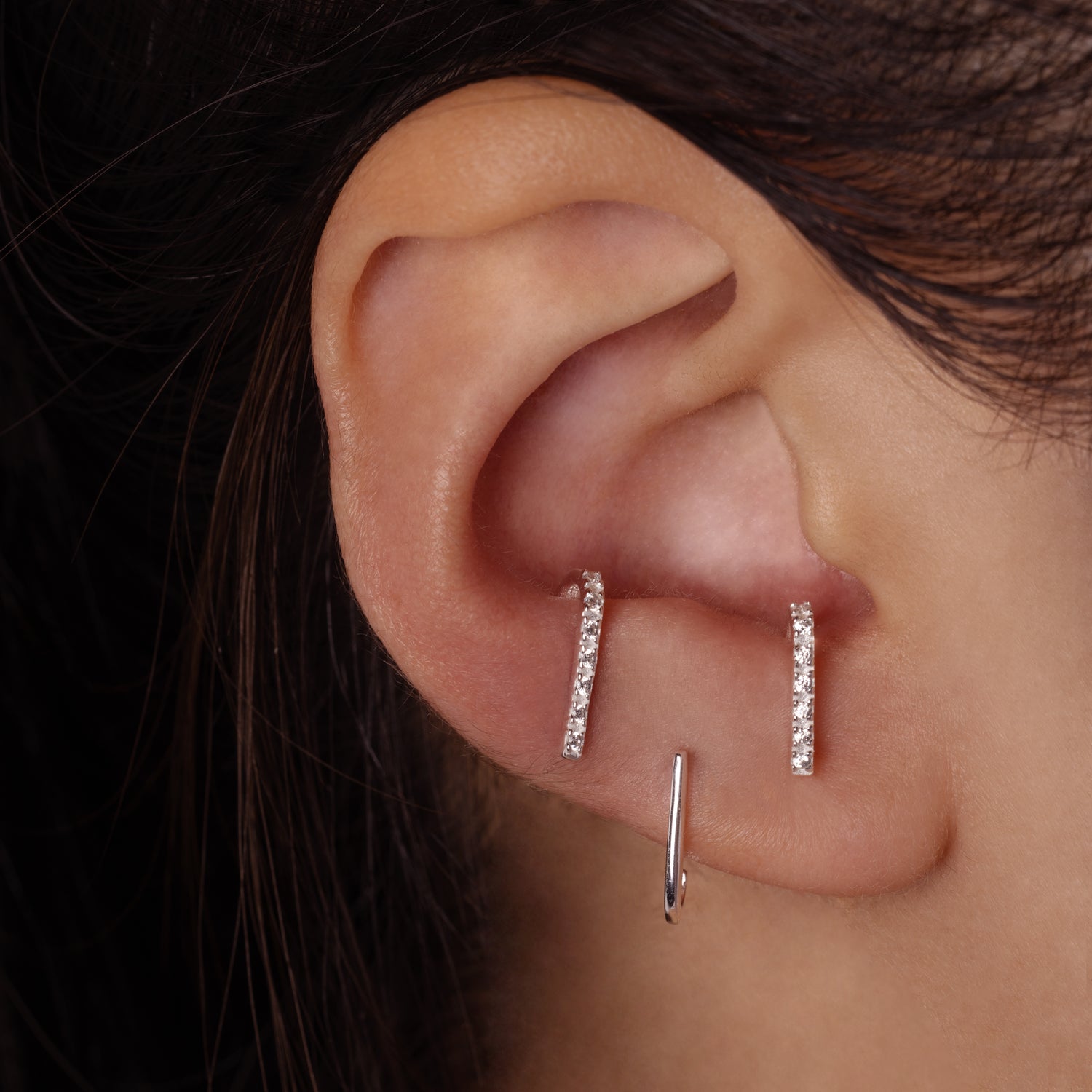 Whisper Bar Suspender Earrings J CO Jewellery