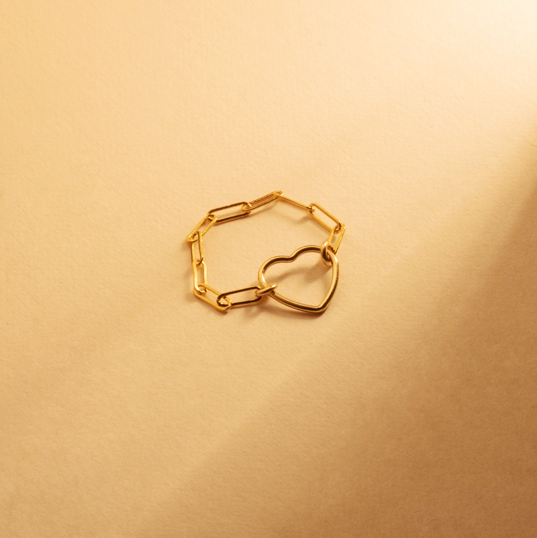 Val op Liefde Ketting Gouden Ring