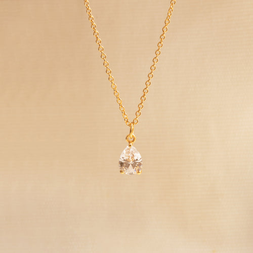 Minimal Teardrop Necklace