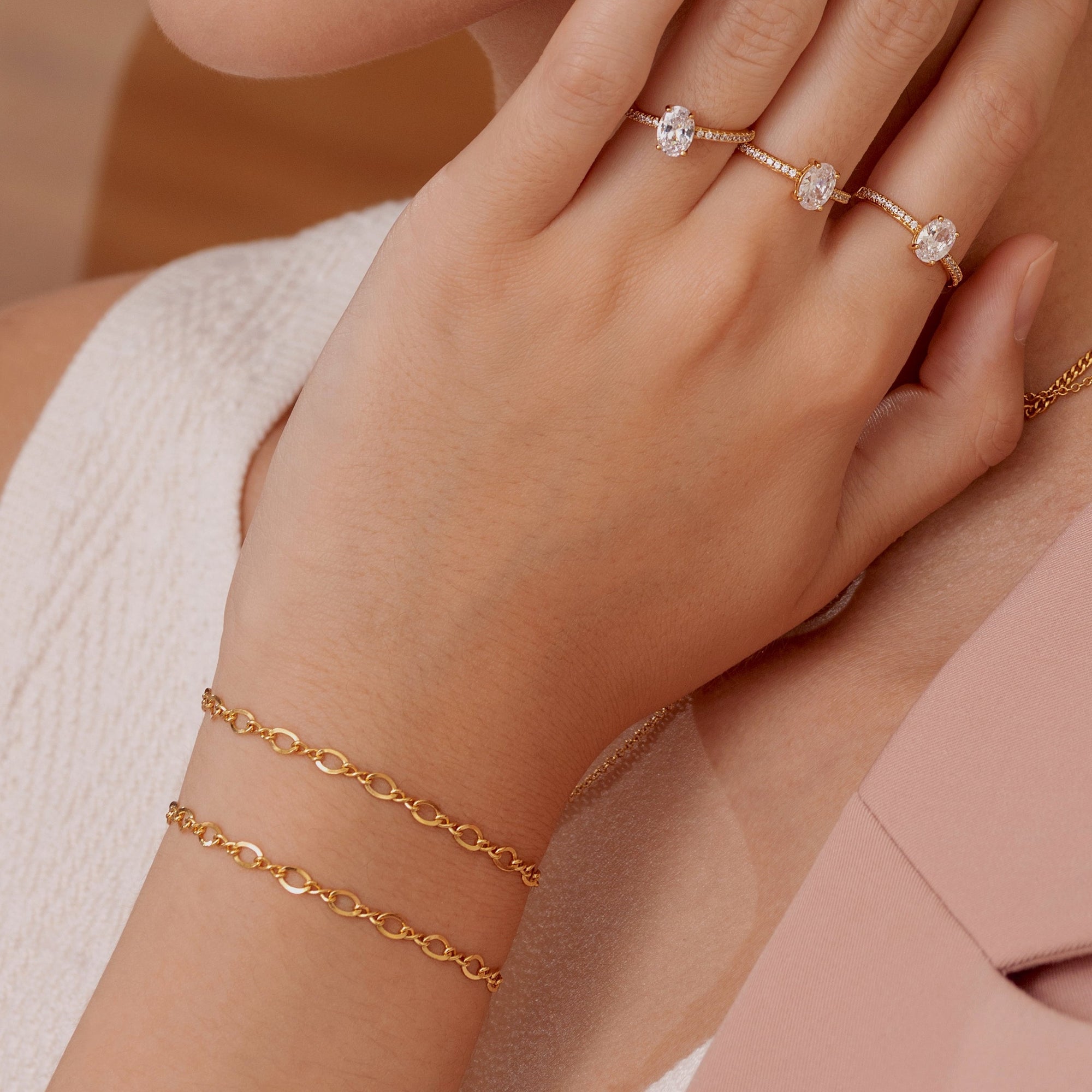 Figur åtte kjede armbånd