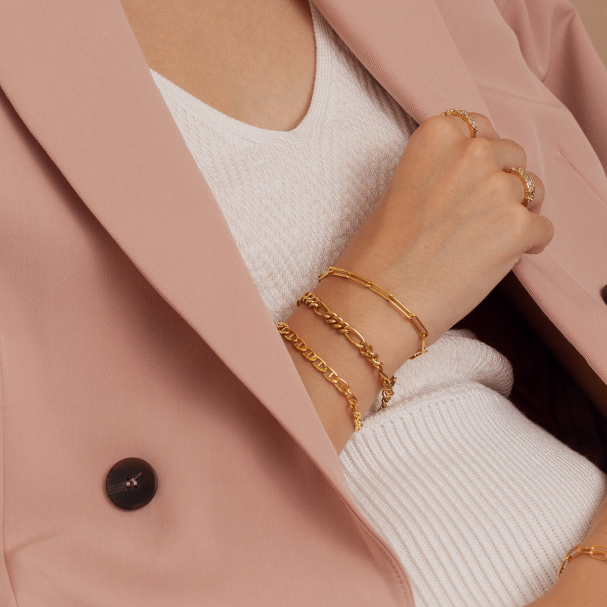 Figaro Statement Chain Bracelet