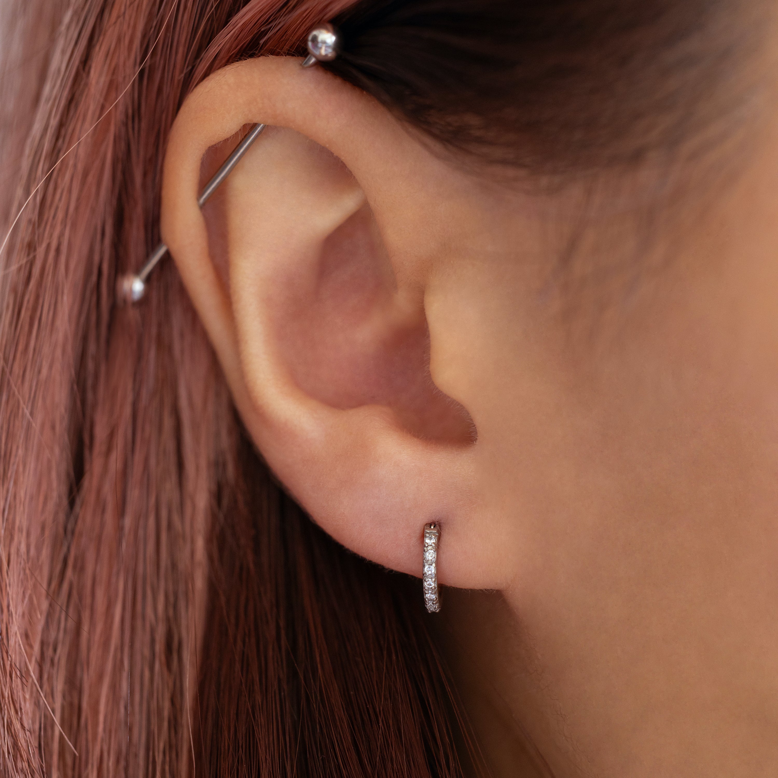 人気商品の中古品・新品・未使用品 6mm Earring Hoop Mini Eternity – Jewellery J&CO アクセサリー