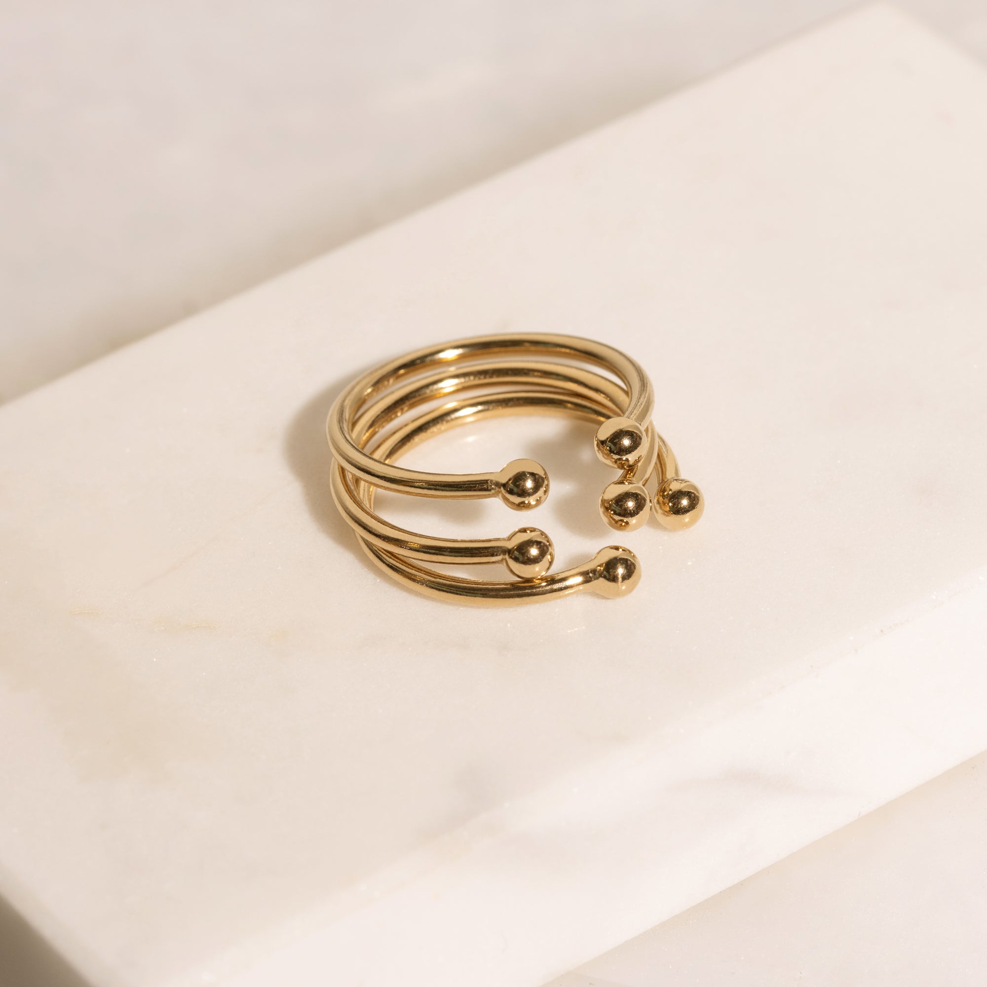 開放式可調節戒指