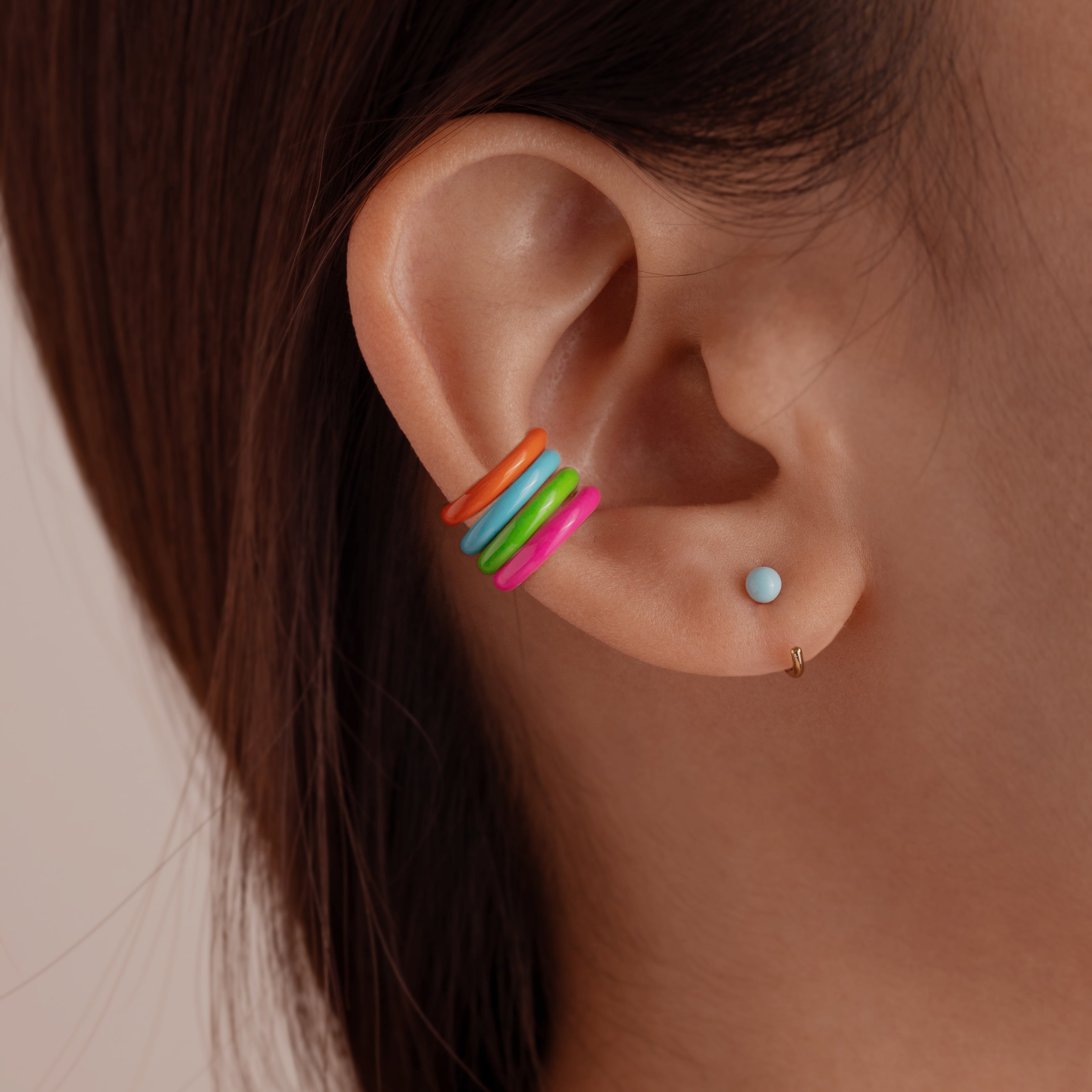 Bold Orange Ear Cuff – J&CO Jewellery
