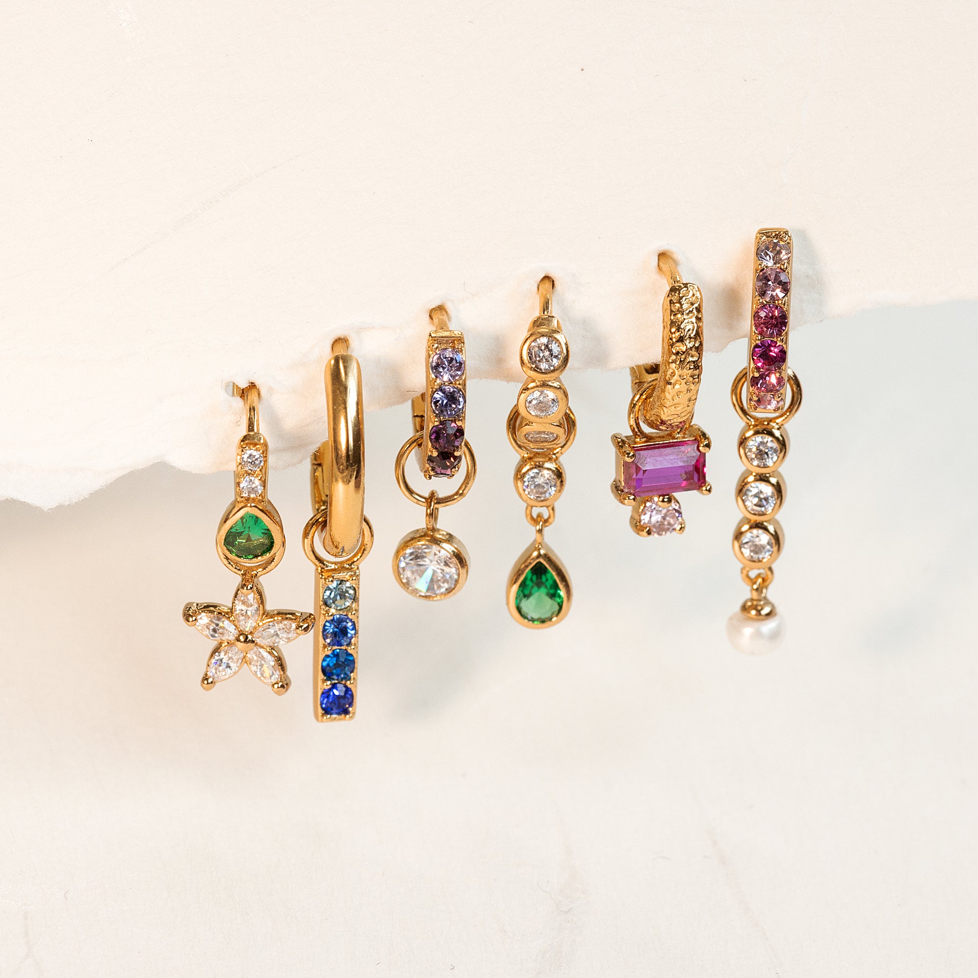 Smaragd Droppformad Berlock