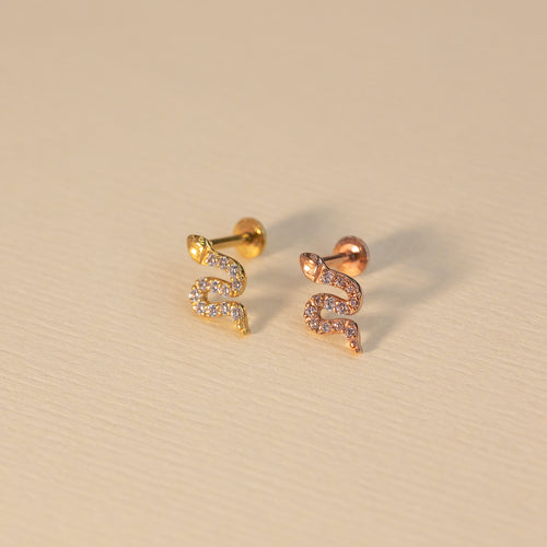Schlangenjuwel Labret Interne Fadenfäden