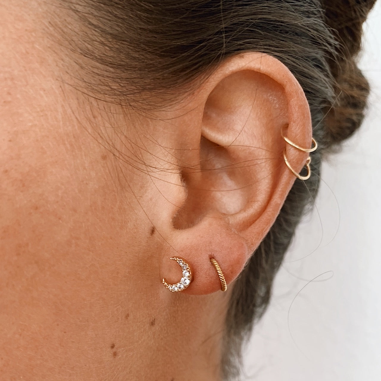 4 Gold Tone Hoops or Dangle DIY Earrings - Jewelry Making for Two Pair  Earrings