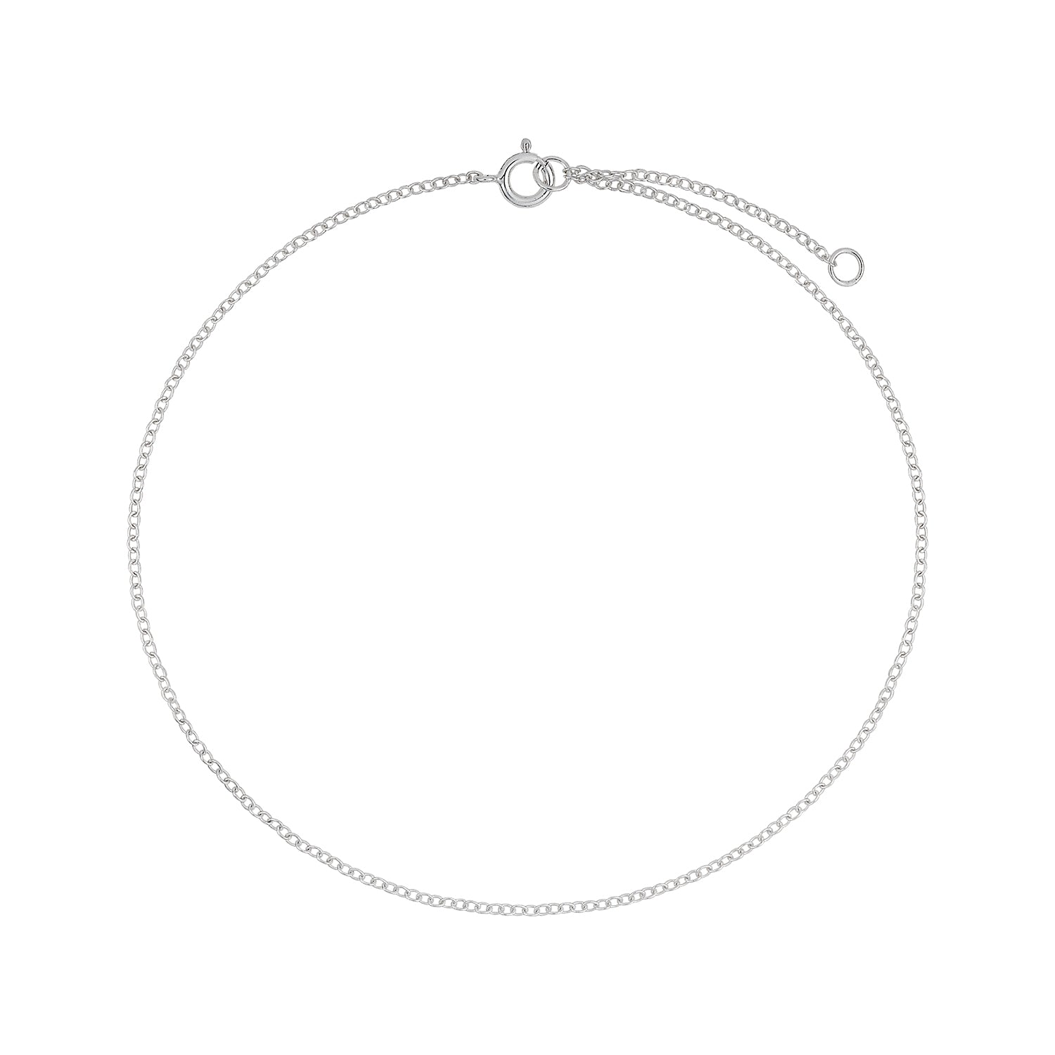 Barely There Chain Anklet Silver