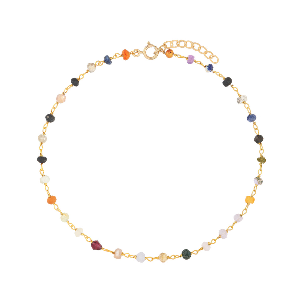 Cheville de pierre précieuse colorée