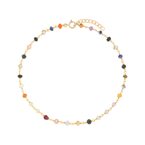Cheville de pierre précieuse colorée