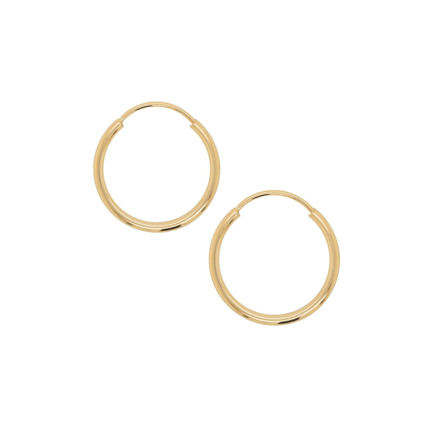 The Violet Thick Gold Hoop Earrings – Modern Gents