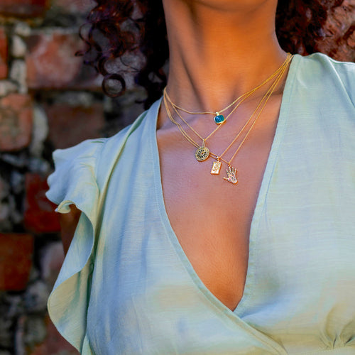 Evil Eye Palm Necklace