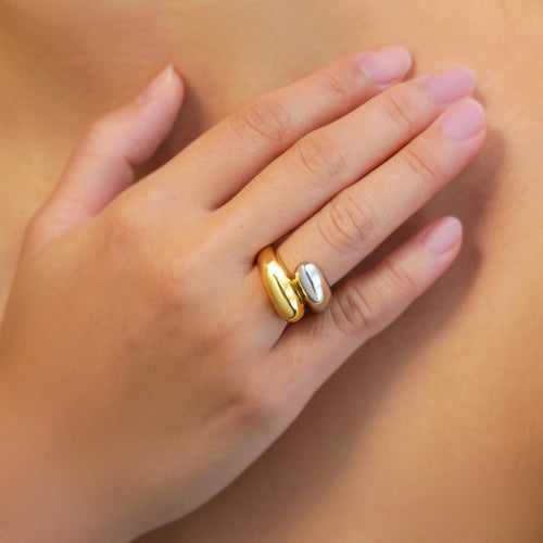Twin Dome Ring