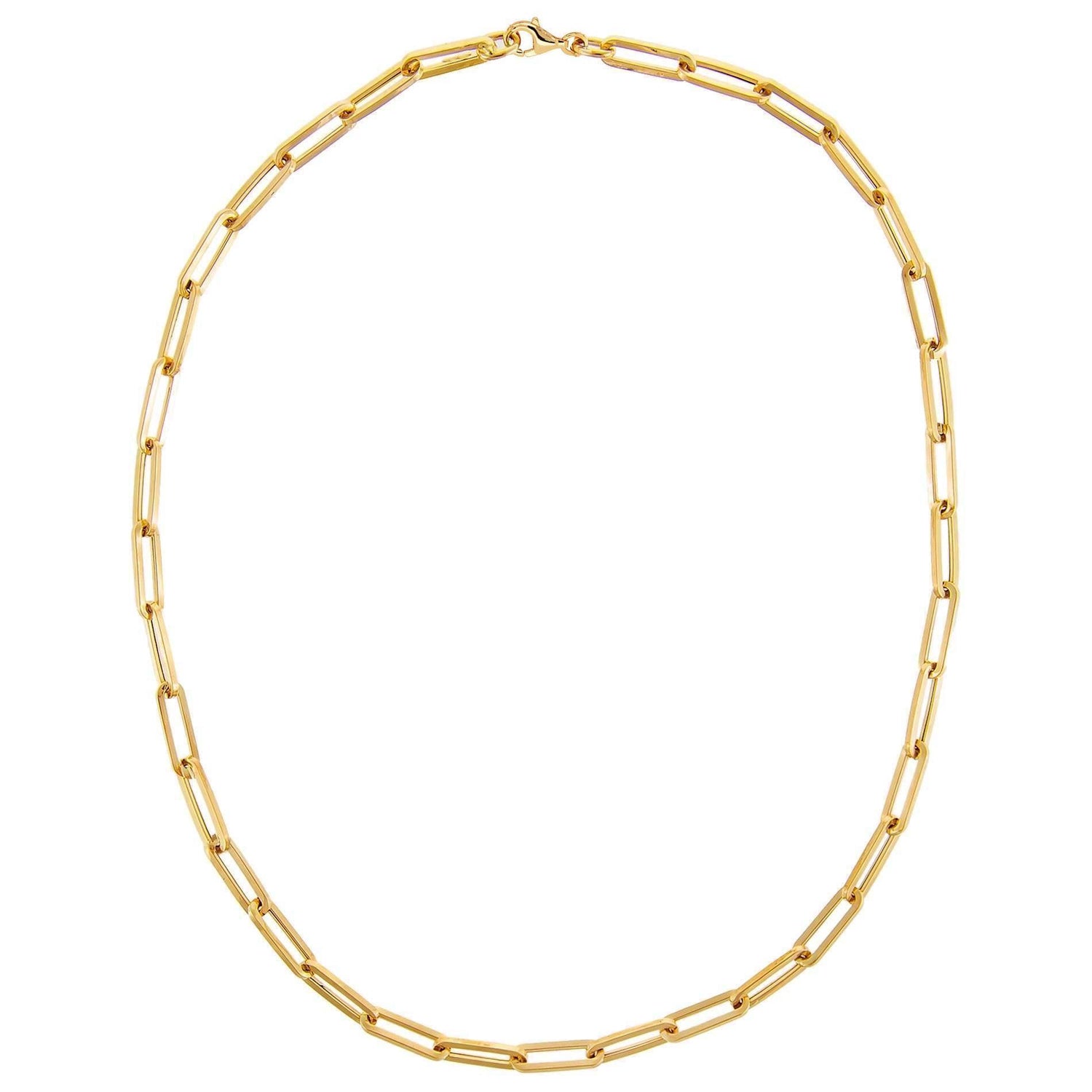 The Rachel Necklace Chunky Chain Necklace Paperclip Chain 