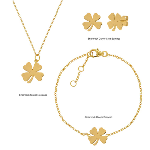 J&CO Jewellery Four Leaf Clover Bracelet Gold