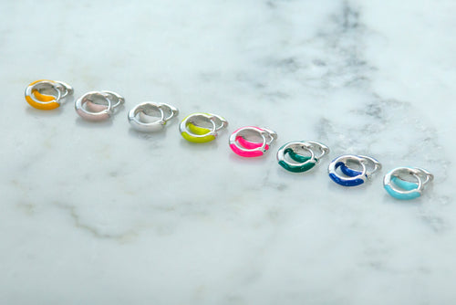 Zitronengelb Huggie Hoop