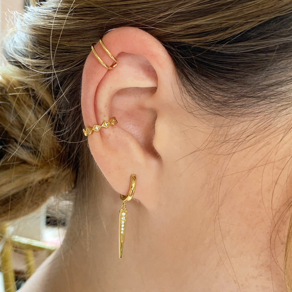 激安 激安特価 送料無料 Double Line Earcuff
