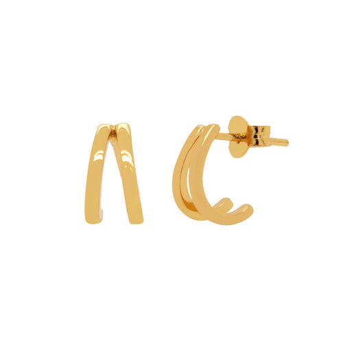 Twin Huggie Hoop Earrings – J&CO Jewellery