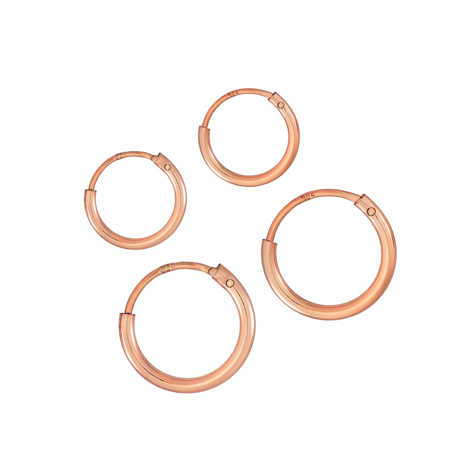 Mini Endless Hoop Earrings Set J CO Jewellery