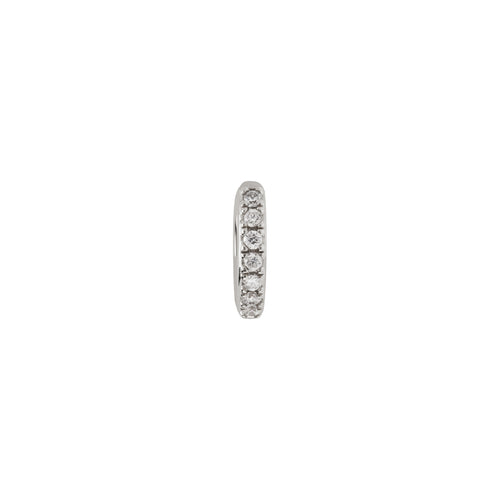 (Single) Pave Huggie Hoop