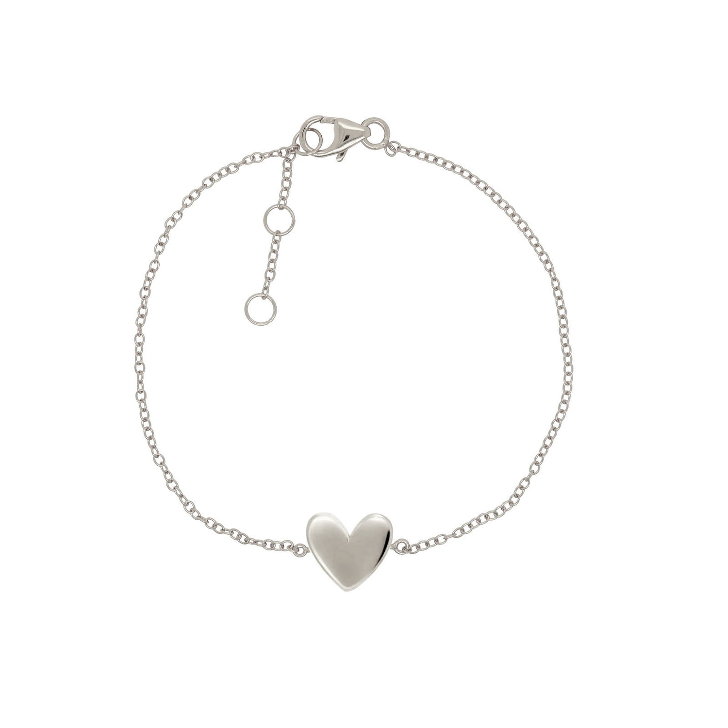 925 Sterling Silver Double Heart Love Zirconia Box Chain Bracelet for –  Fabunora