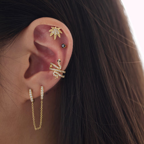 Sparkly Small Birthstones Stud Earrings