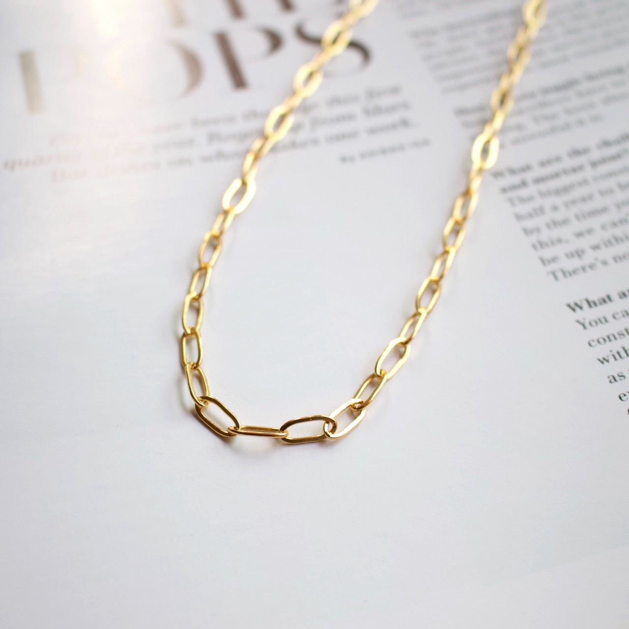 สร้อยคอช็อกเกอร์โซ่คลิปกระดาษ Isabel