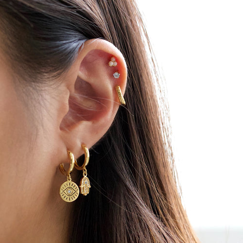 Opal Chain Stud Earring – J&CO Jewellery