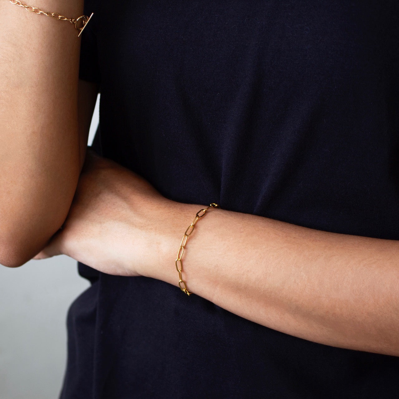 Isabel papirclips kæde armbånd