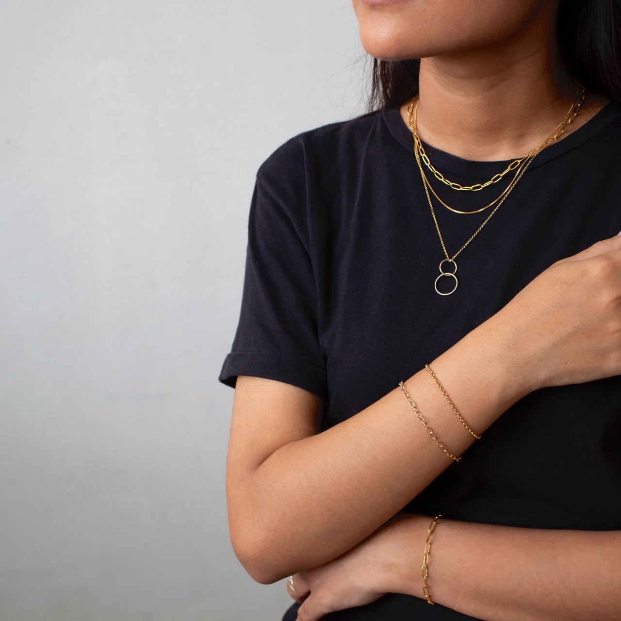 Isabel Paper Clip Chain Choker J&CO Jewellery