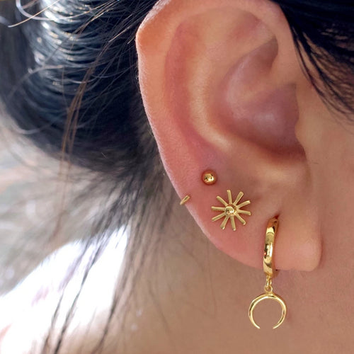 Sunburst Stud Earrings