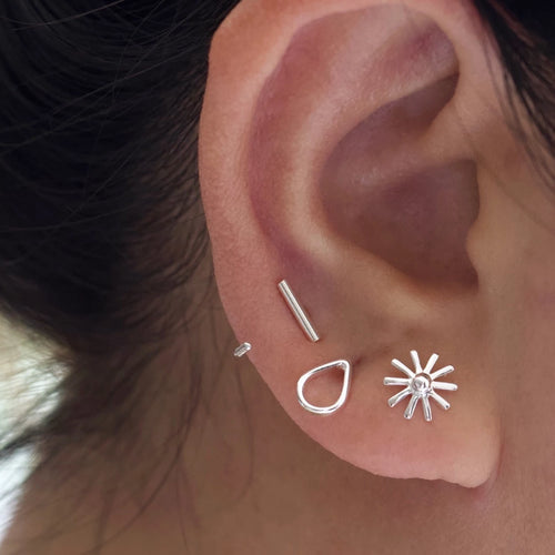 Sunburst Stud Earrings