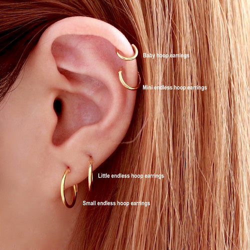 Endless hoop hotsell earrings for cartilage