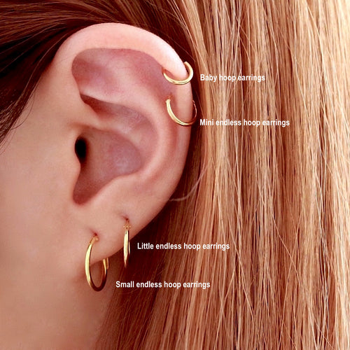 Oversize Gold Hoop Earring Set