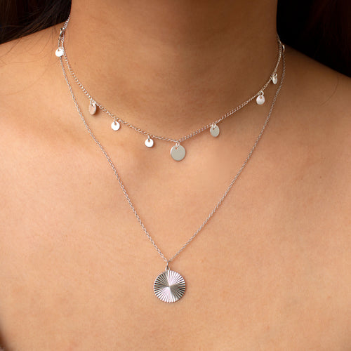 Sunbeam Disc Necklace